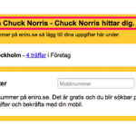 Cred till Eniro!