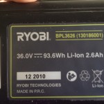 Extra RYOBI-batteri