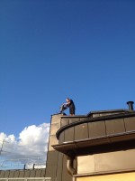 Jag älskar att hänga på tak!