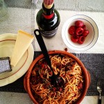 Spagetti Puttanesca (den lilla horans spagetti)