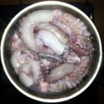 Kokar bläckfisk.